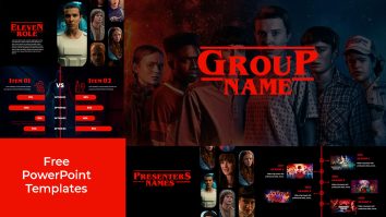 Free stranger things PowerPoint Template by PPThemes