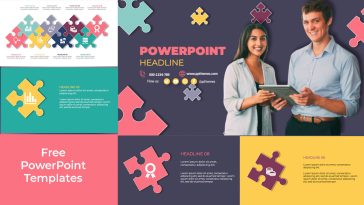 Puzzle PowerPoint Templates with morph transition by PPThemes